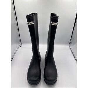 Exotic Identity Original Tall Rain Boots Waterproof Premium Black size 9